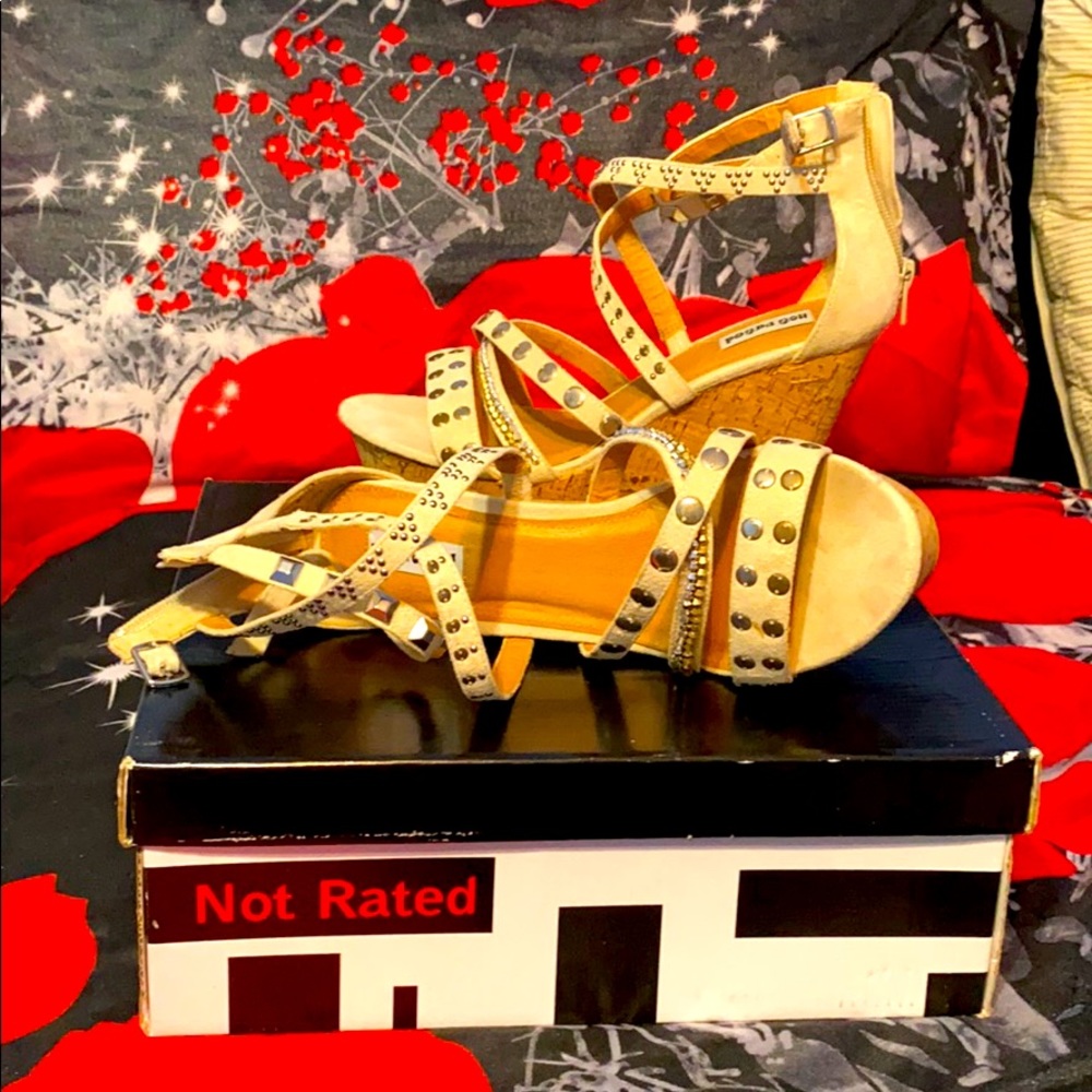 Not Rated Cream Heels